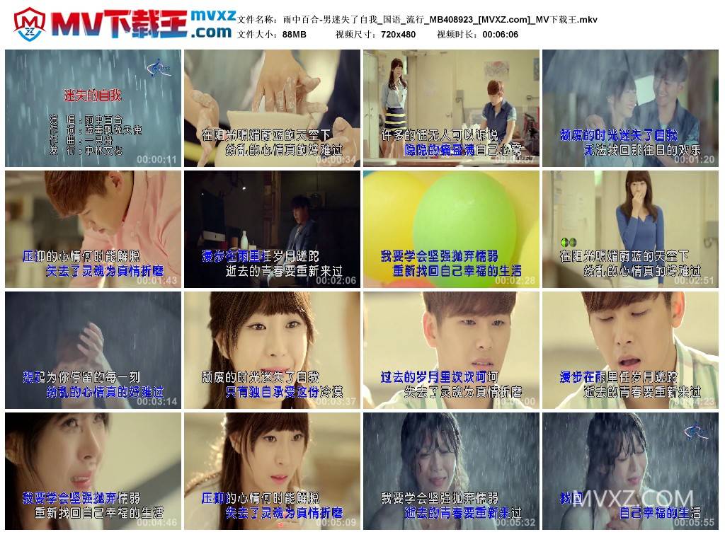 雨中百合-男迷失了自我_国语_流行_MB408923